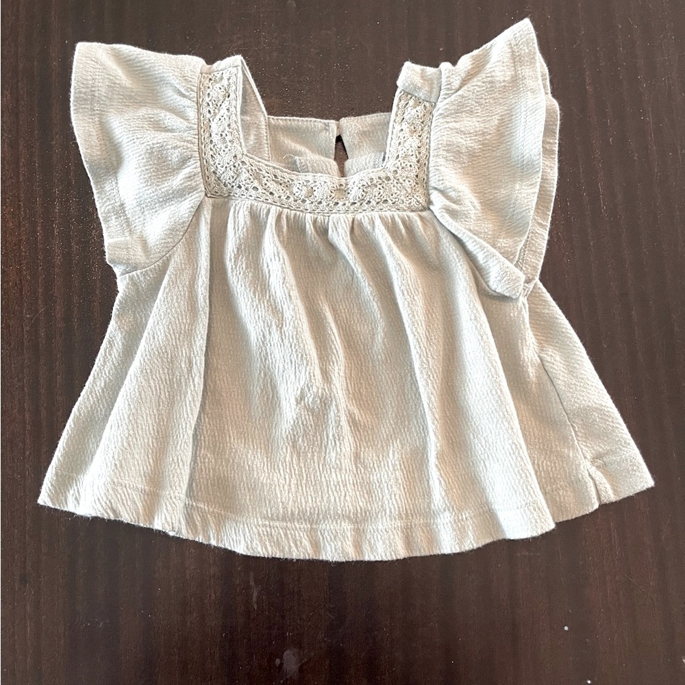 Carters Girls mint green blouse